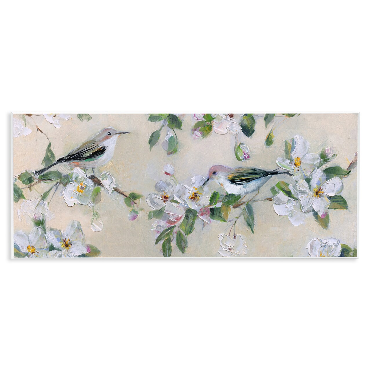 Stupell Industries Perched Songbirds on Branches Wall Plaque By Sally Swatland